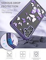 Vista 6 de Funda para Samsung Galaxy A14 5G con protector de pantalla de vidrio templado [2 unidades], [protección de grado militar], TPU suave y policarbonato