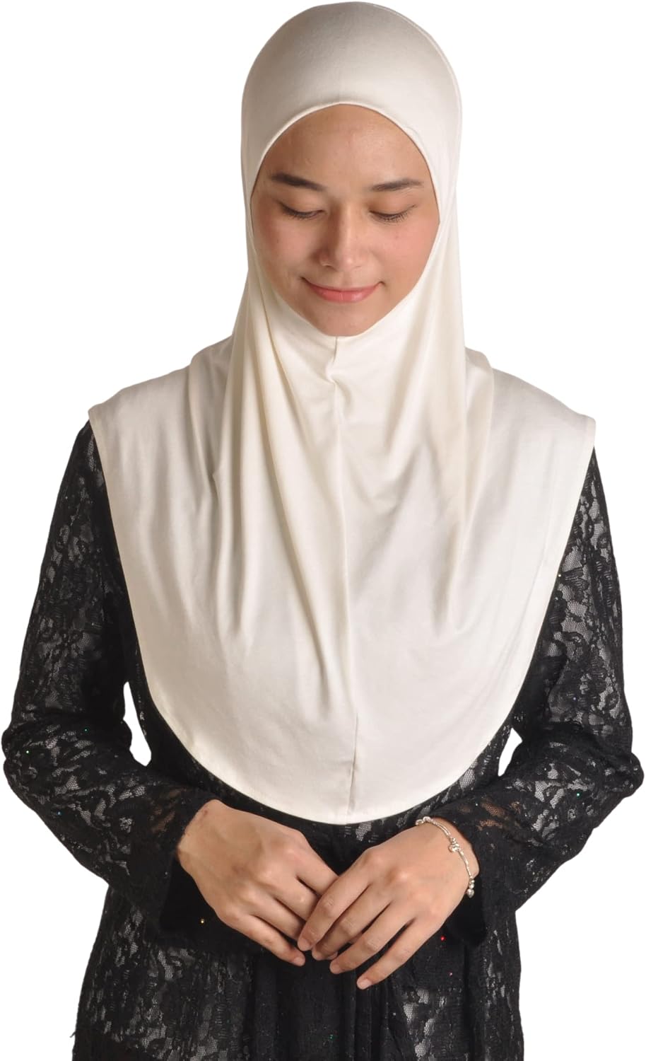 Mu Lan Legend Handmade | Muberra Instant Hijab | One Piece Easy Slip On Practical and Comfortable(L Size)