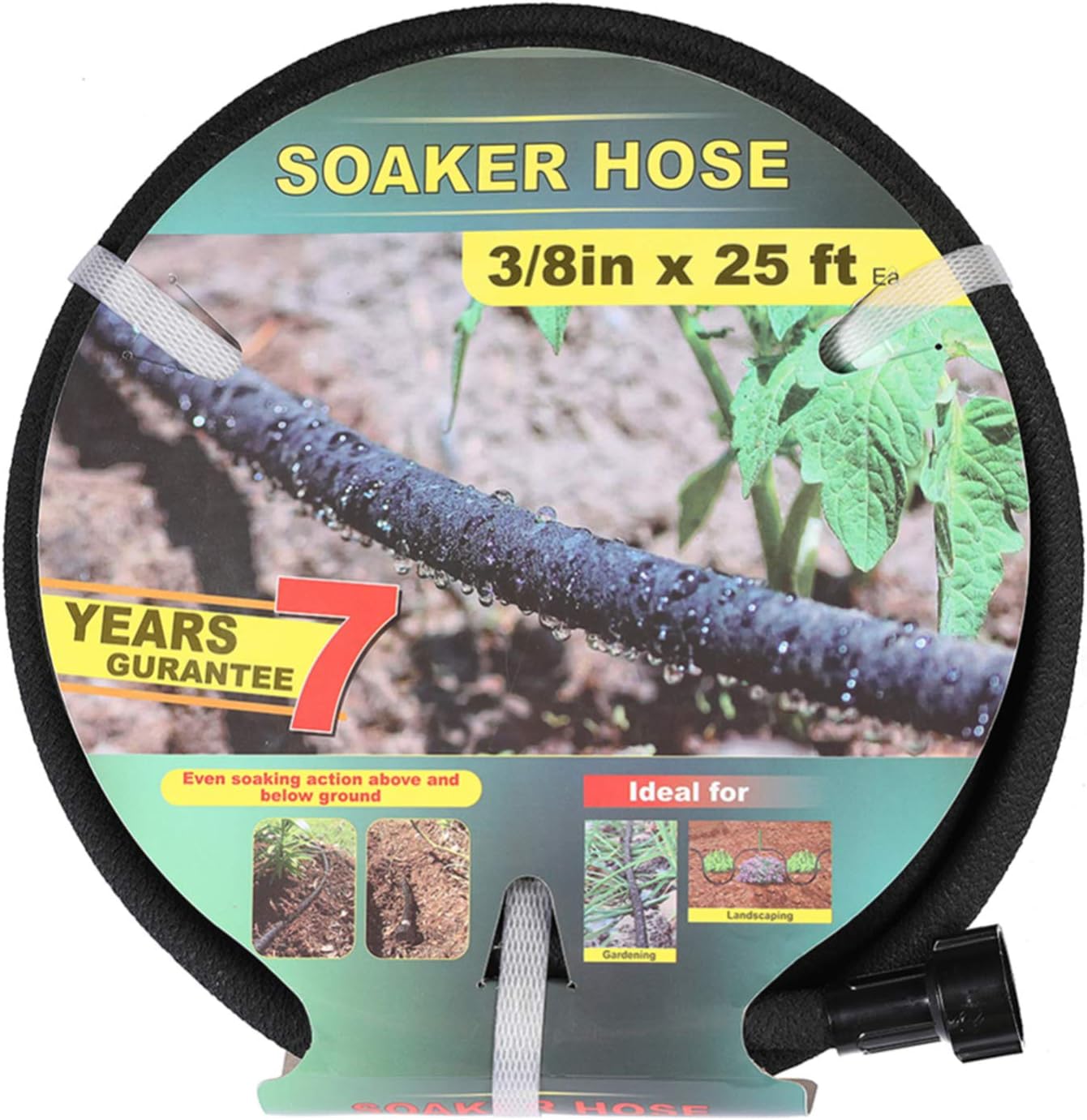Taisia 3/8’’ Soaker Hose 25 FT 50 FT Garden Soaker Hose