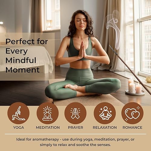 Miniatura 6 de Zed Black Varitas de incienso de eucalipto blanco, 20 varillas enrolladas a mano, incienso de aromaterapia prémium para relajación, alivio del