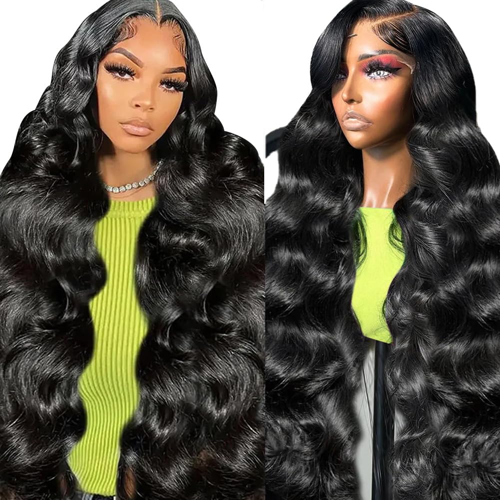 30 Inch Lace Front Wig Human Hair 200% Density Body Wave Lace Front Wigs Human Hair Pre Plucked Glueless Wigs Human Hair Wigs 13×4 HD Lace Frontal Wigs Human Hair Lace Front Wigs for Women