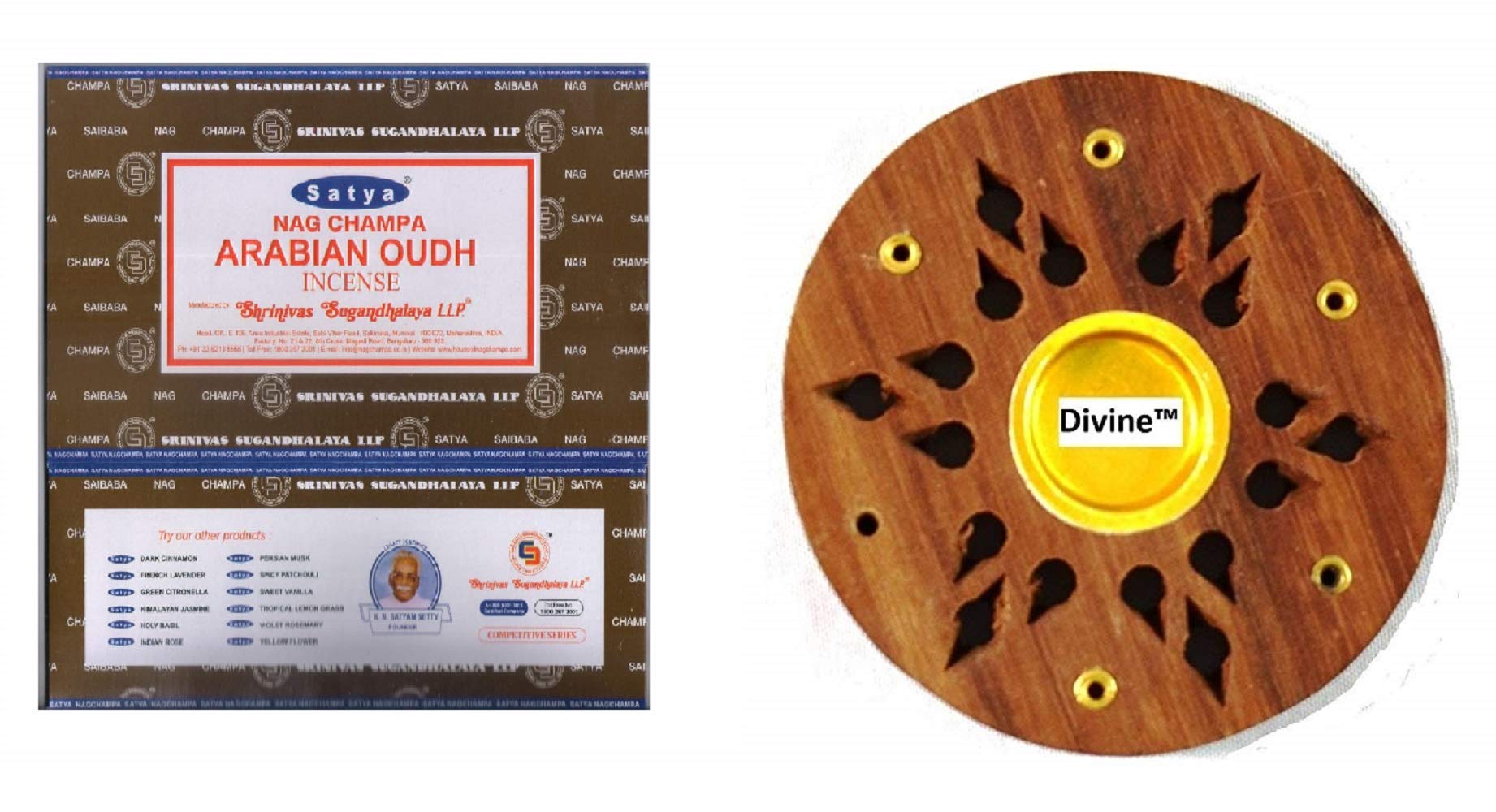 PRIME Satya Nag Champa Arabian Oudh Incense Sticks -12Packs x 15g (180g)