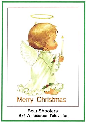 Bear ShootersWidescreen TV Christmas Card Merry Christmas