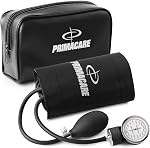 Primacare DS-9193 Classic Series Large Adult Size Professional Blood Pressure Kit with Aneroid Sphygmomanometer, Latex Free Inflation System BP Kit with Nylon Cuff