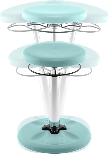 Miniatura 51 de Kore - Silla de altura ajustable, asiento activo para niños, adolescentes: Mejor que una pelota de equilibrio, asientos flexibles para aula. Negro