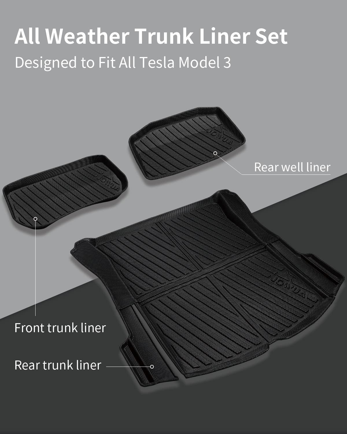 Amazon.co.jp: JOWUA 全天候型トランクライナー Tesla 2021-2023