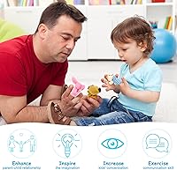 Vista 2 de Sealive 16 piezas de marionetas de dedo para niños pequeños, hora del cuento - Terciopelo suave, 10 animales y 6 miembros de la familia - Perfecto