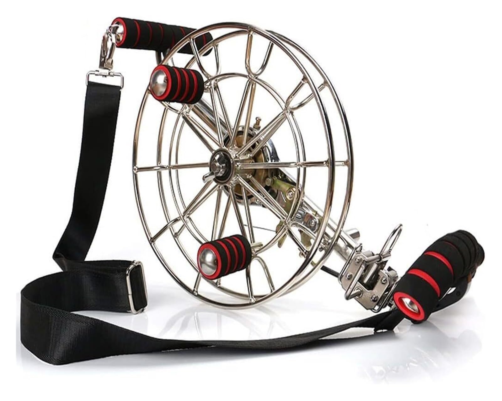 Bobinador de línea de cometa de acero inoxidable con carrete extraíble y guantes, accesorio de cometa al aire libre para niños y adultos