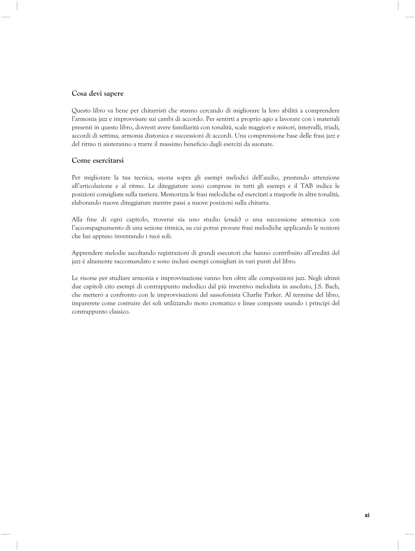 Improvvisazione jazz per chitarra. Un approccio armonico
