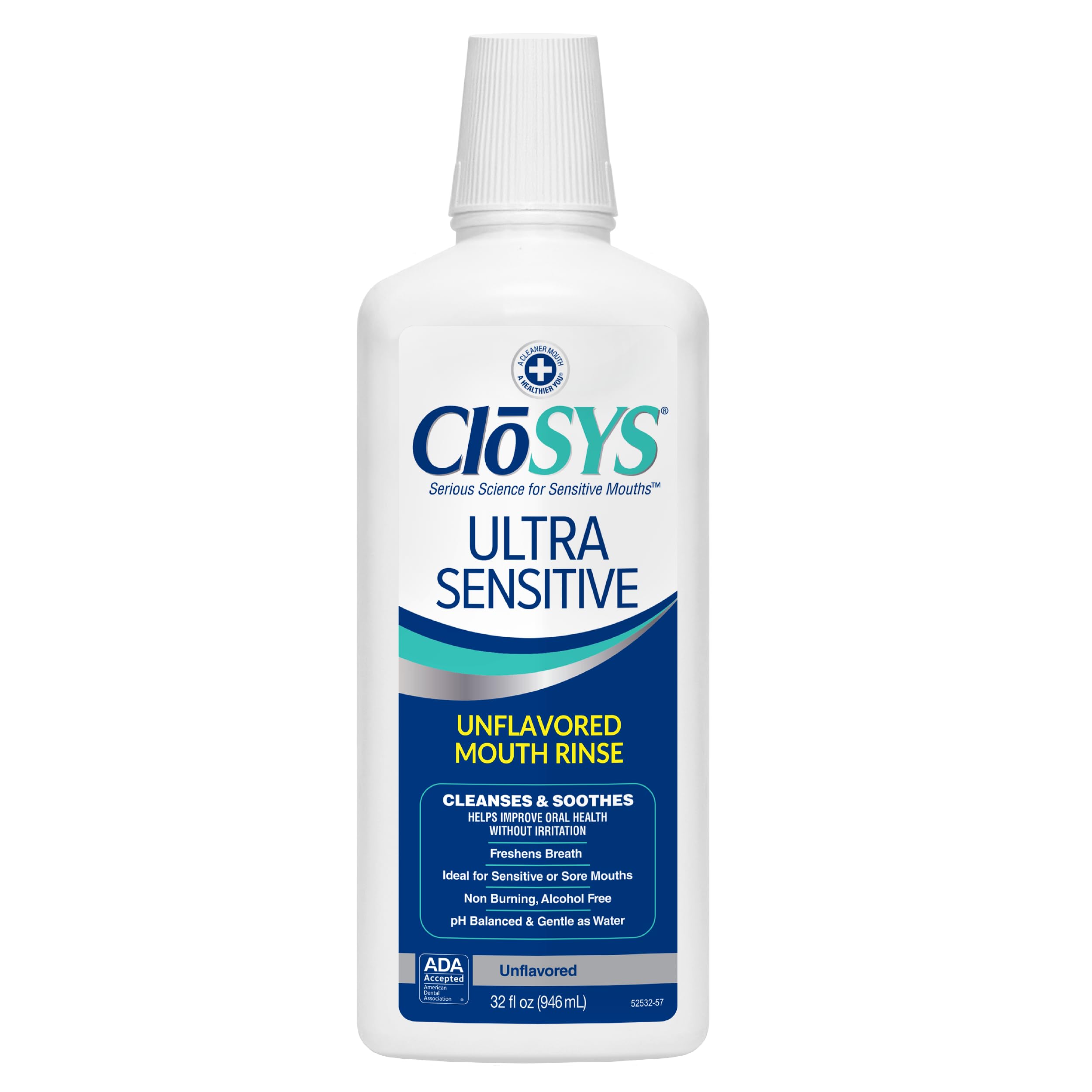 CloSYS Original Flavor Mouthwash Alcohol Free 32 oz.