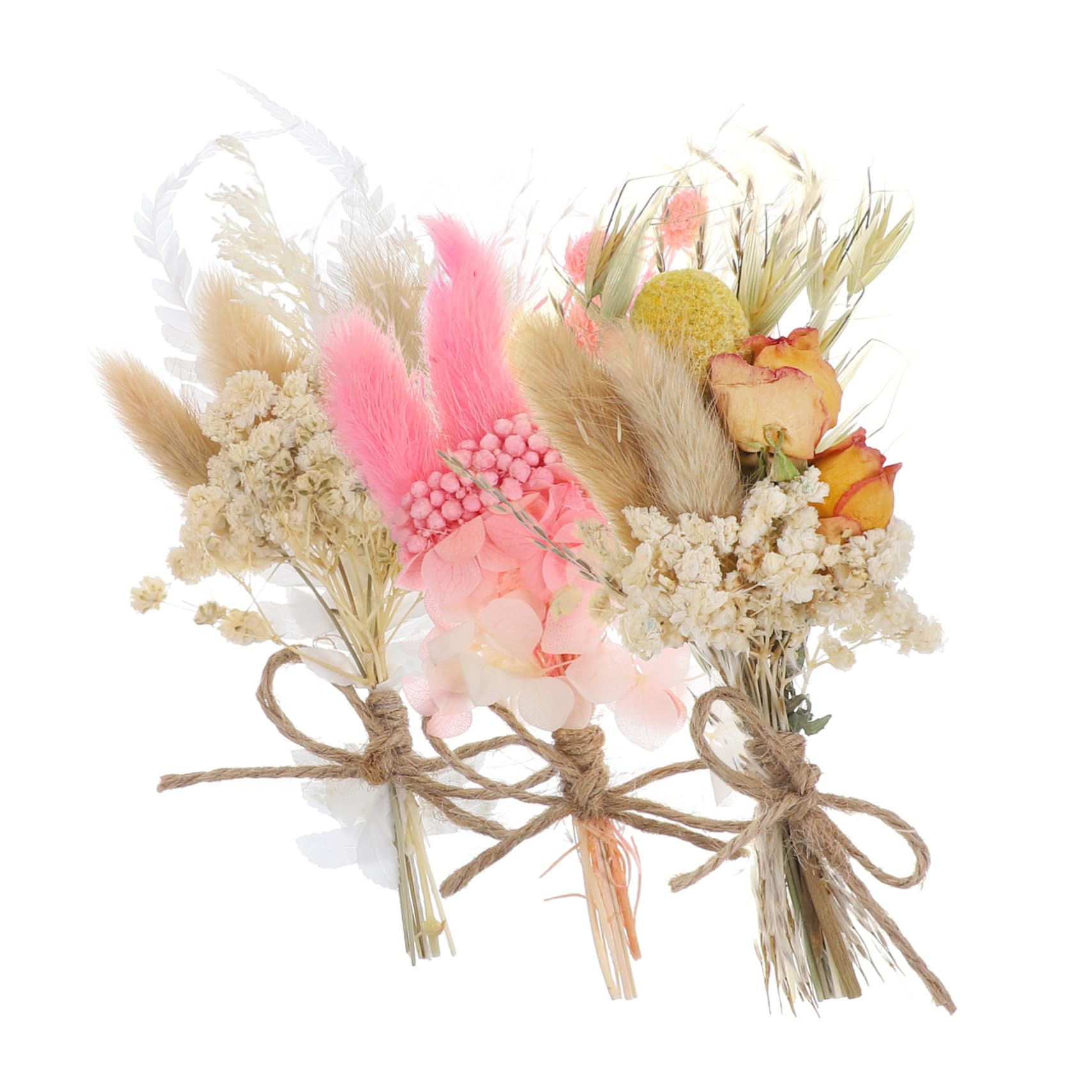 Alipis 4 Sätze Mini Trockenblumenstrauß Getrocknete Blumen Kreative DIY Für Hochzeiten Und Heimdekoration Geschenkidee Für Besondere Anlässe 6 Stück * 4