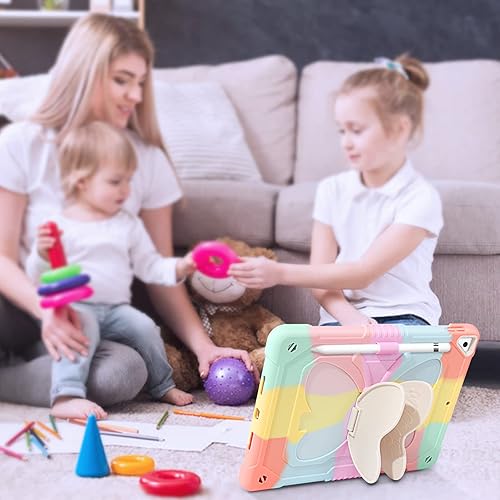 Miniatura 9 de GUAGUA Funda compatible con iPad de 9 generación, funda para iPad de 87 generación de 10.2 pulgadas 202120202019 Kickstand 2 en 1, resistente a