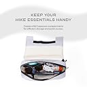 Assembly Travel Crossbody Side Bag with Quick-Release Buckle, Dog Hook for Hiking & Trekking, Tear Resistant 600D Ripstop Fabric -Scape | 4 L | Grey gallery image
