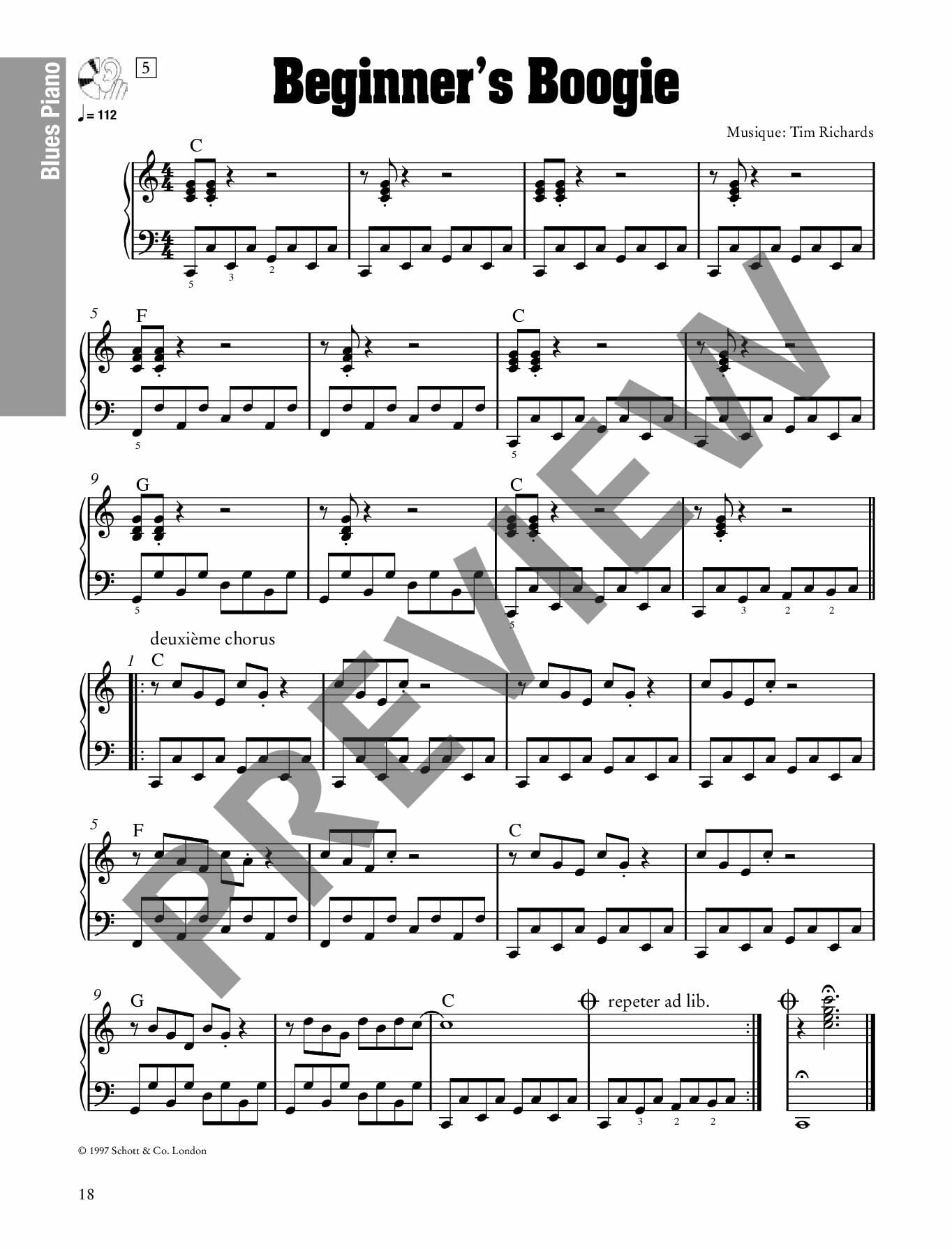 Blues Piano 1: Les principes de base du piano blues, expliqués de façon claire et accessible. Tome 1, Piano, Méthode