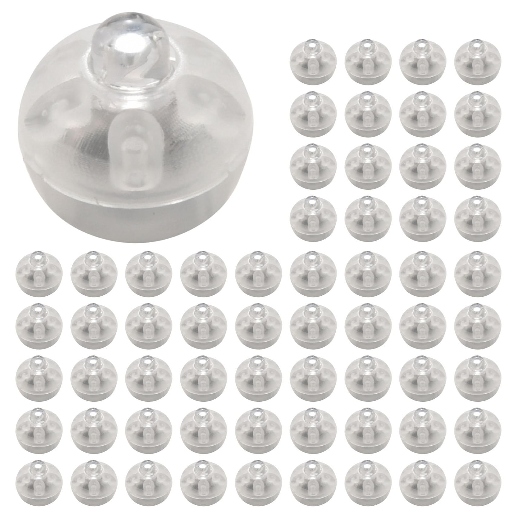 Hndhbfgrt 600pcs/Lot 600 X Round Led Flash Ball Lamp Balloon Light Long Standby Time for Paper Lantern Balloon Light White