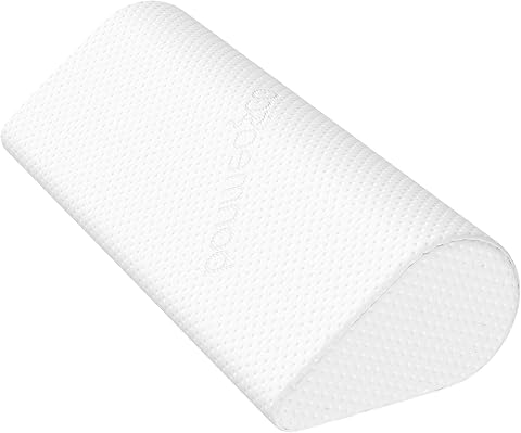 bonmedico Almohada Cervical Viscoelástica – Cojín Ergonómico para Dormir de Lado y Boca Arriba, Almohada de Espuma con Memoria Alta Densidad, Forma de Lágrima, Funda Lavable y Transpirable
