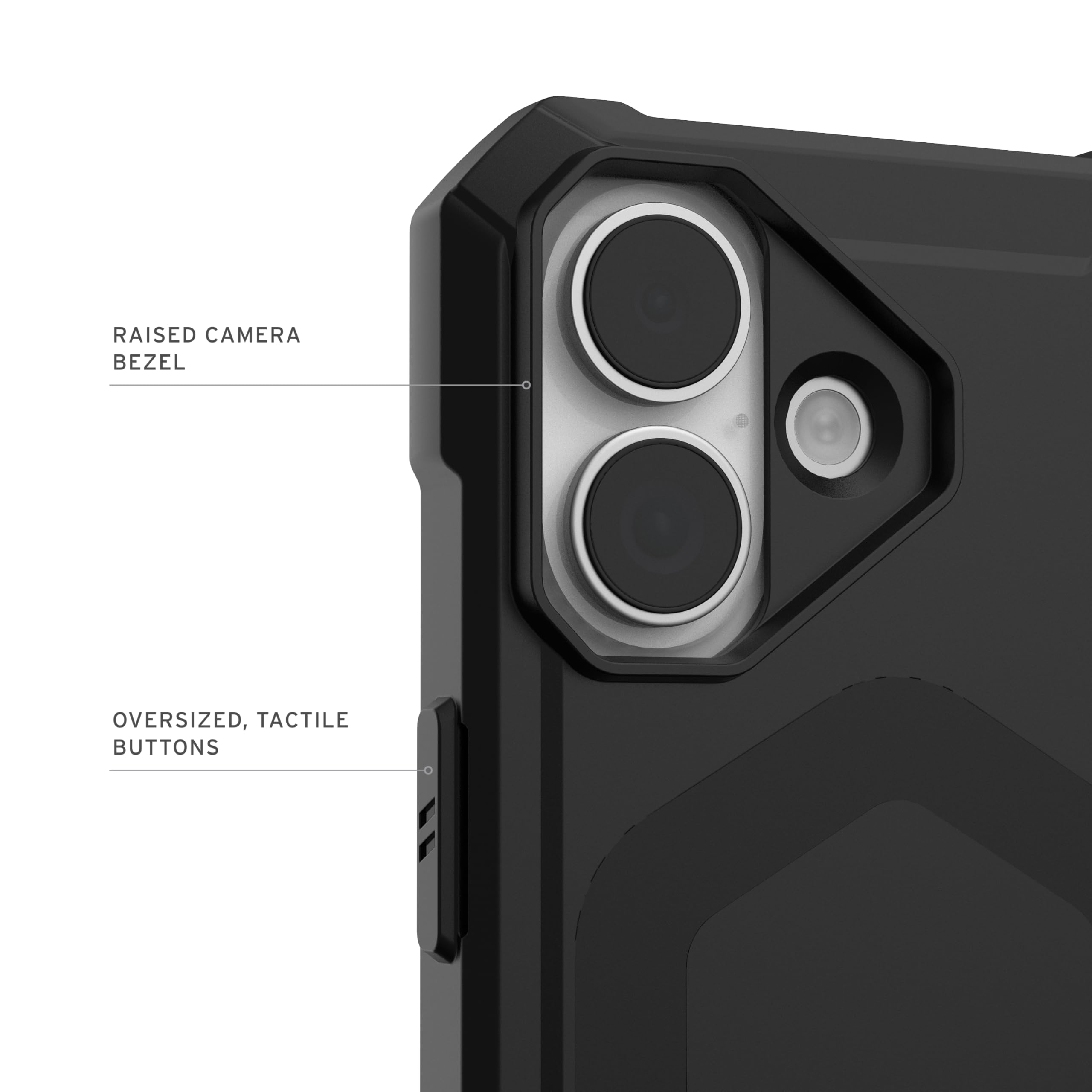 Urban Armor Gear Essential Armor MS Case compatibile con Apple iPhone 17 Custodia (ricarica wireless/carica magnetica ottimizzata, Protezione da cadute da 4,6 m) nero