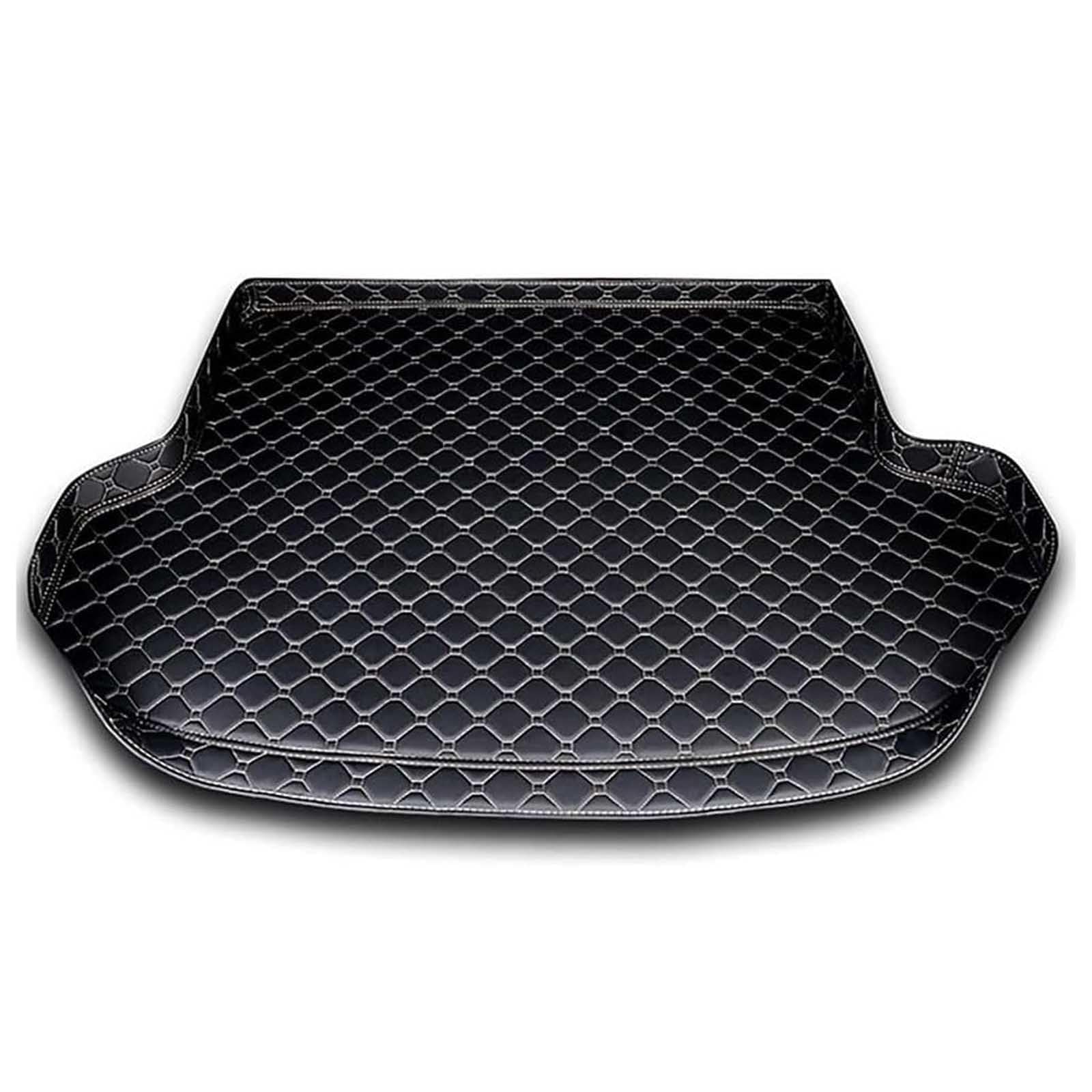 Wetcl A/Black Cr Lether Boot Liner Mts For Vw Toureg 2019-2024(No Slide), Crgo Crpet Boot Liner Mt Scrtch-Resistnt Mt Interior Ccessories,