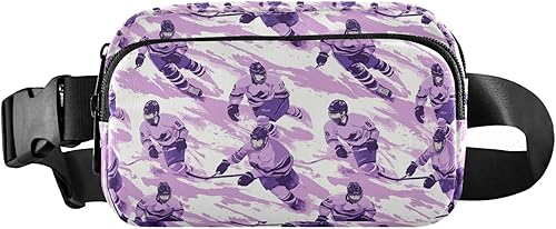 Miniatura 14 de Riñonera con patrón de lunares rojos y blancos para mujeres y hombres, cangurera pequeña, bolsa cruzada para exteriores, senderismo, correr, viajes,