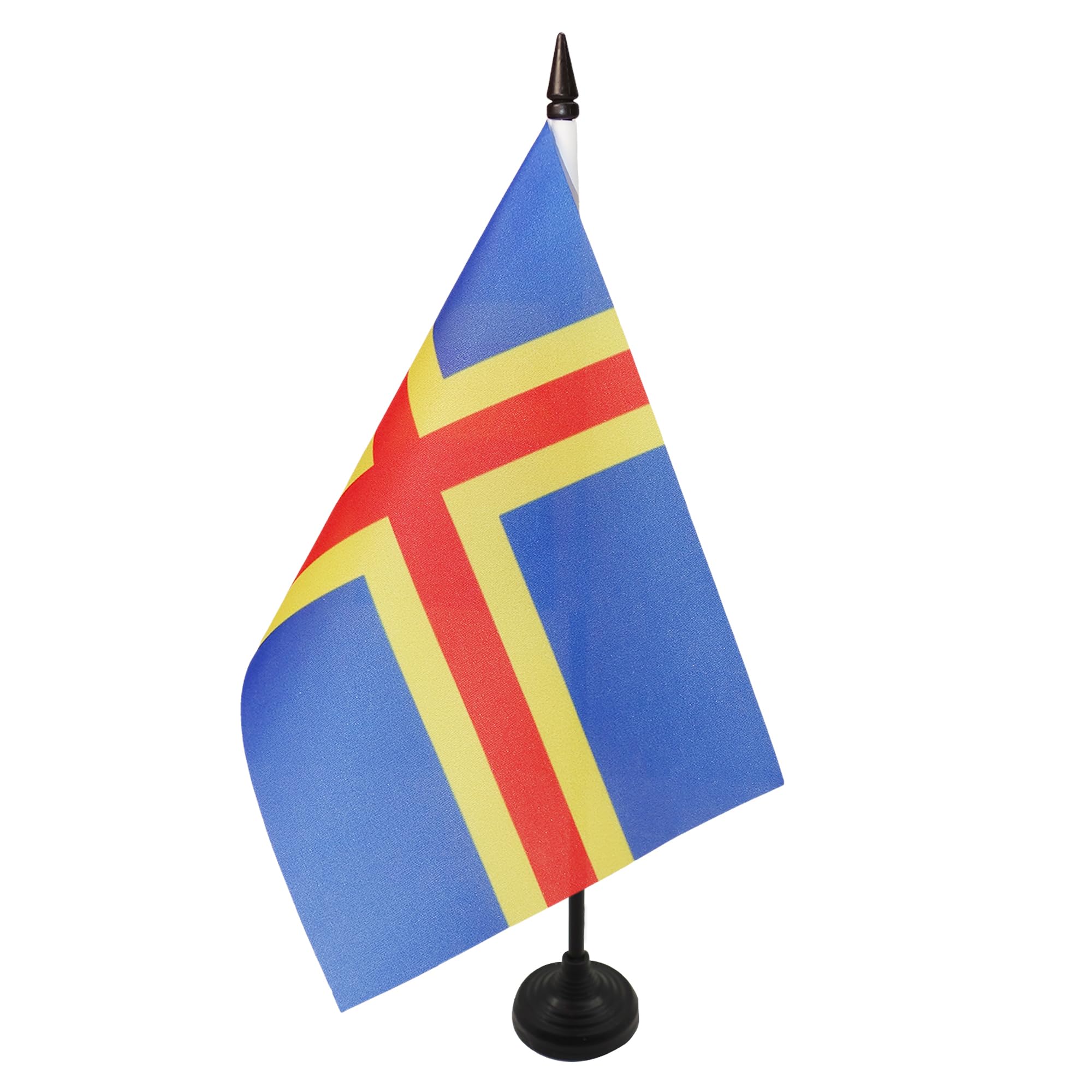 AZ FLAG Aland Table Flag 6x8 in 100D Polyester Plastic Base