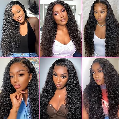 Miniatura 6 de Metamuclia Wear and Go - Peluca sin pegamento, pelucas de cabello humano prearrancado con encaje precortado de densidad 180 4x4, pelucas de cierre