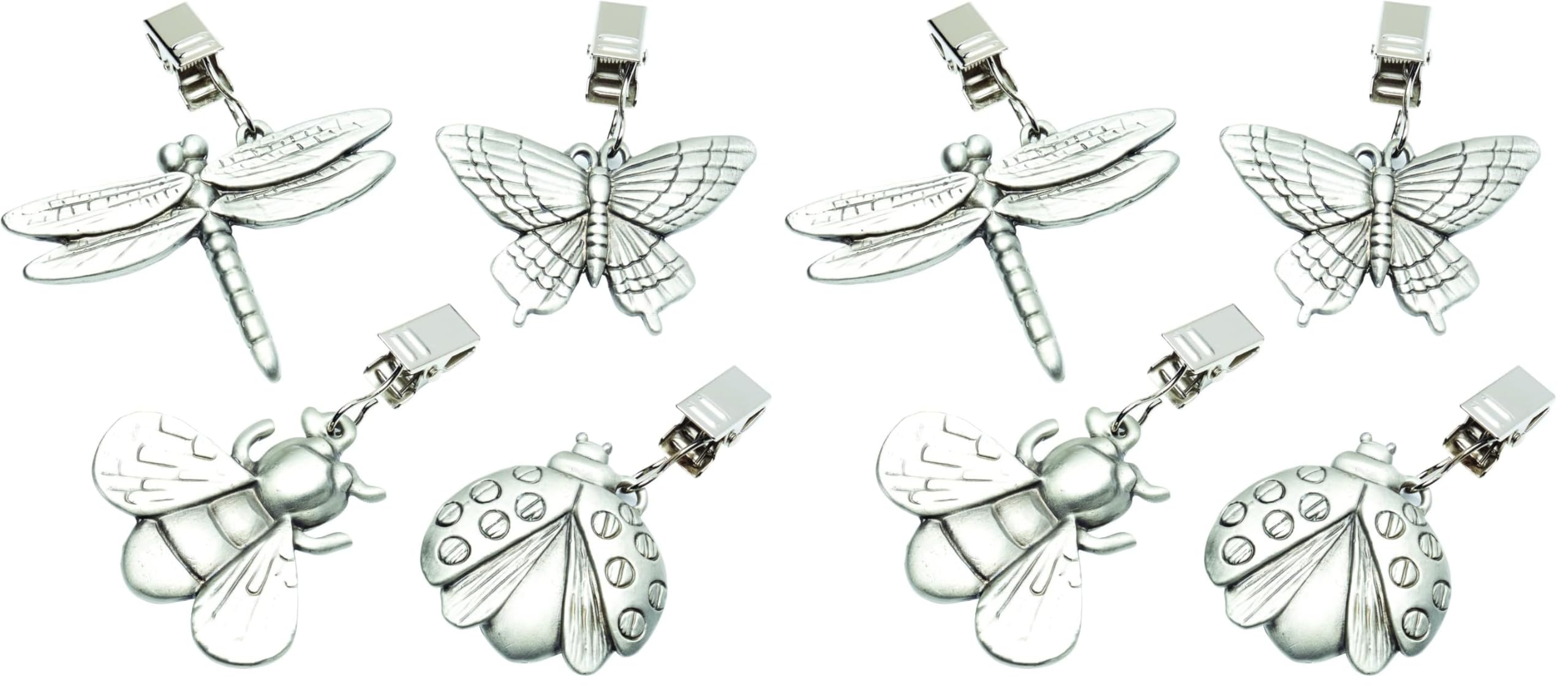 KitchenCraft KCTCGAR Set di 8 Pesi Fermatovaglia, Argento
