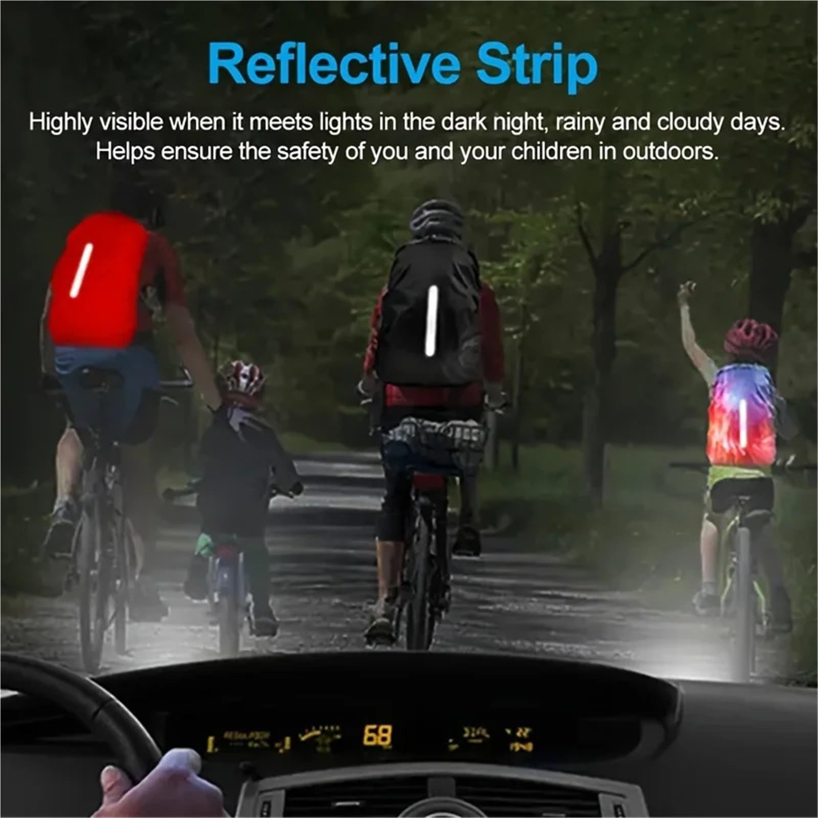 Rucksack Schutz Wasserdicht Reflective Waterproof Backpack Rain Cover for Outdoor Night Cycling 20L-100L Light Raincover Case Bag