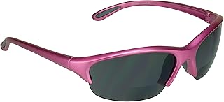 proSPORT Bifocal Sunglass Safety Reader Men Women ANSI Z87.1 Protective Smoke Brown Clear Lenses. Pink or Black Frames