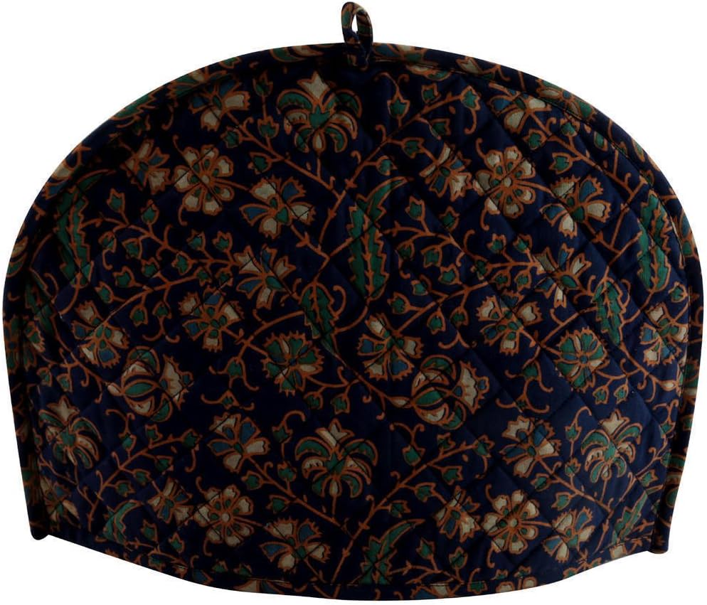 Vintage Home Decorative Indian Mandala Handmade Cotton Flower Printed Tea Cosy Home Decore Tea Cozies Tea Pot Cover Warmer Tea Cozy Cover 14x11 Inch