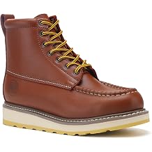 HANDPOINT Mens 6-Inch Classic SureTrack Soft Toe Leather Slip Resistant Durable Breathable Work Boot 84994