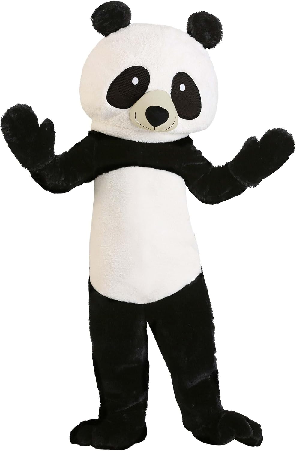 Kids Panda Bear Mascot Costume for Halloween and Events | Animal Jumpsuit with Mittens, Foot Covers, and Headpiece