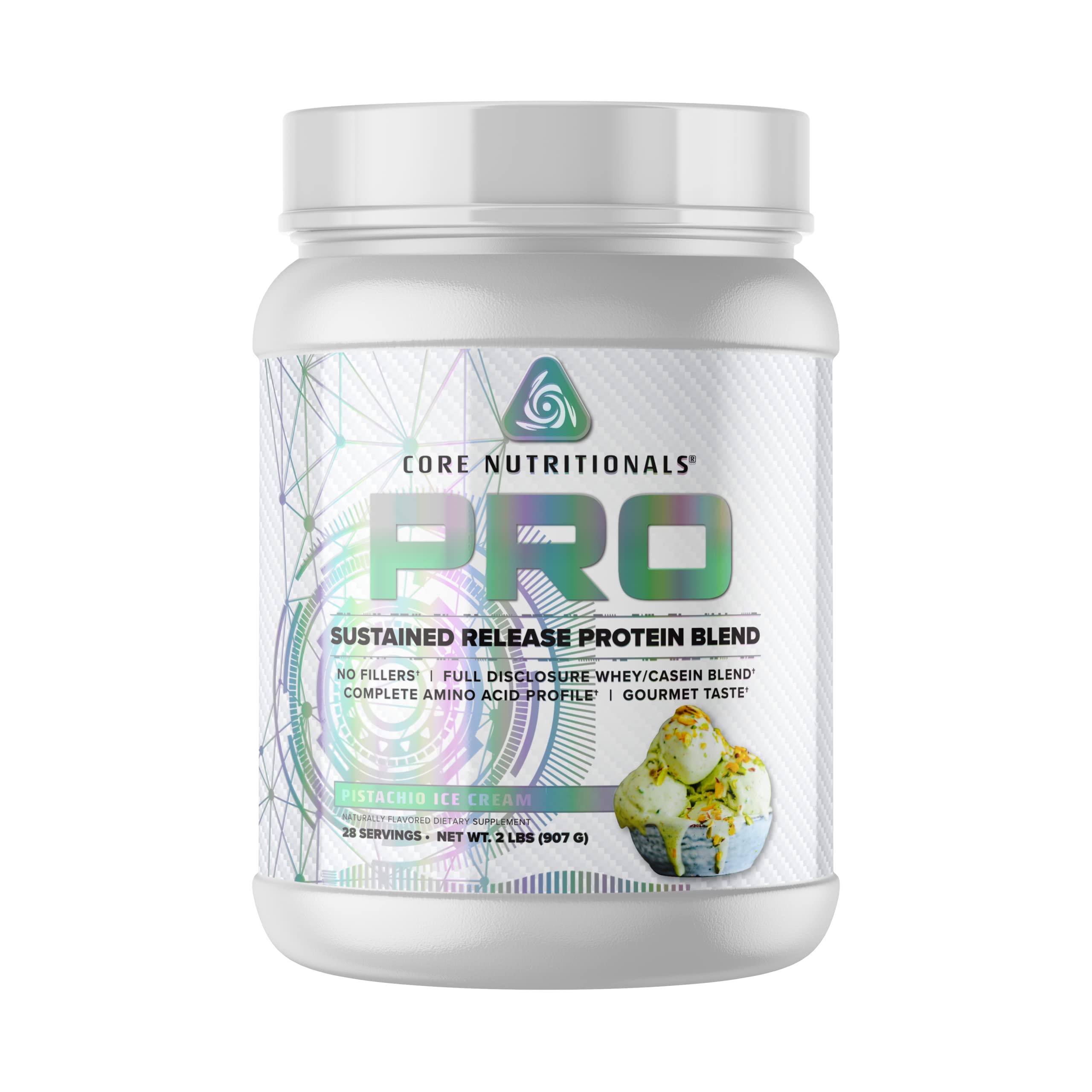 Core Nutritionals Pro Sustained Release Protein Blend 27 Servings (Pistachio Ice Cream)