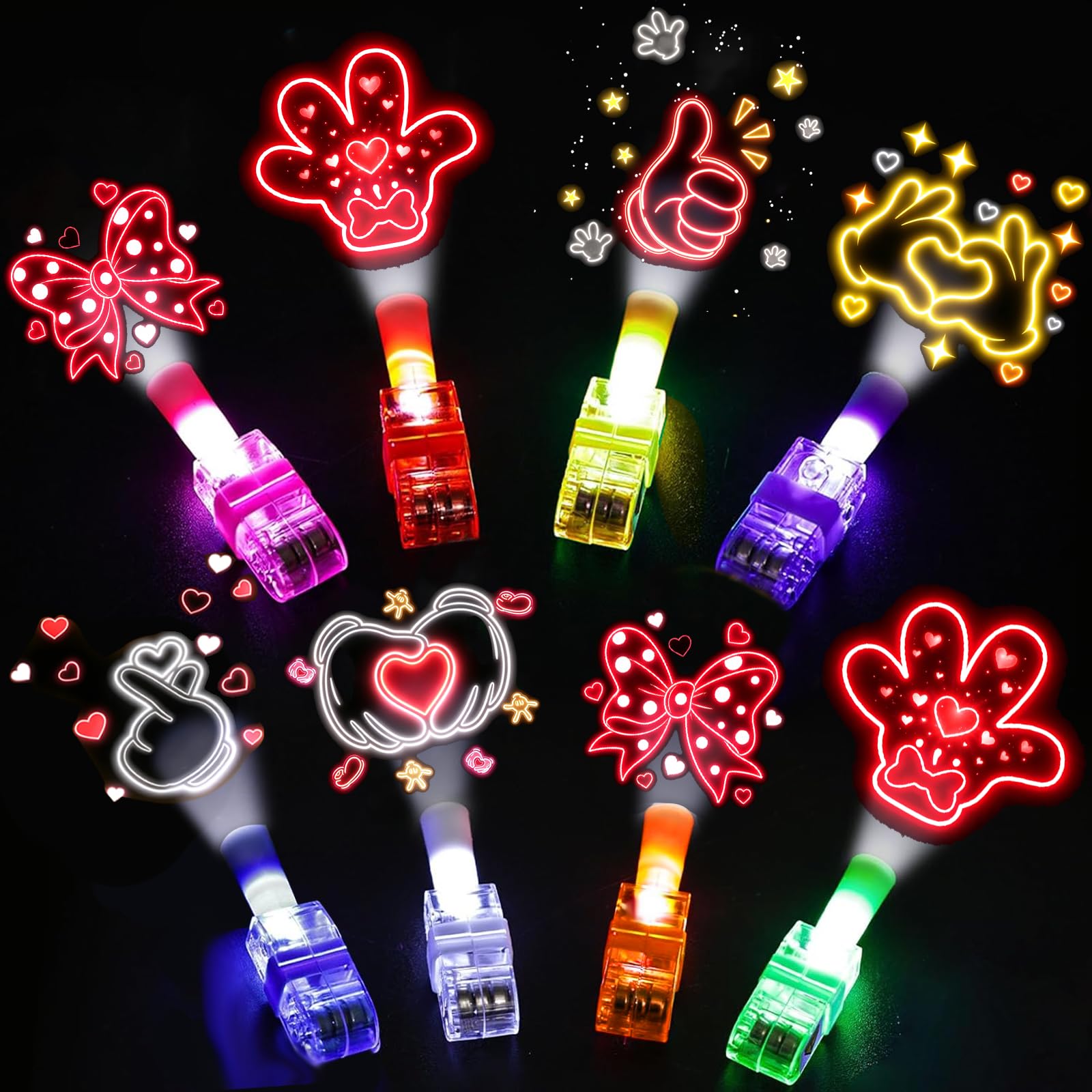 Photo 1 of 30 Pcs Mouse Finger Lights, Party Favors Goodie Bag Fillers