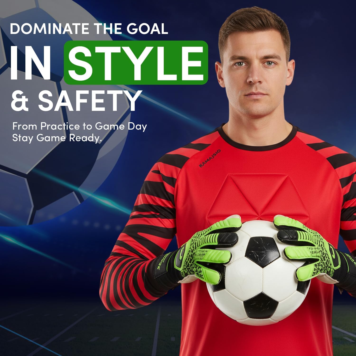 Soccer Goalie Jersey Youth & Adult - Padded Goalkeeper Jersey - Long Sleeve Soccer Goalie Shirt for Kids, Men, Women - Image 5