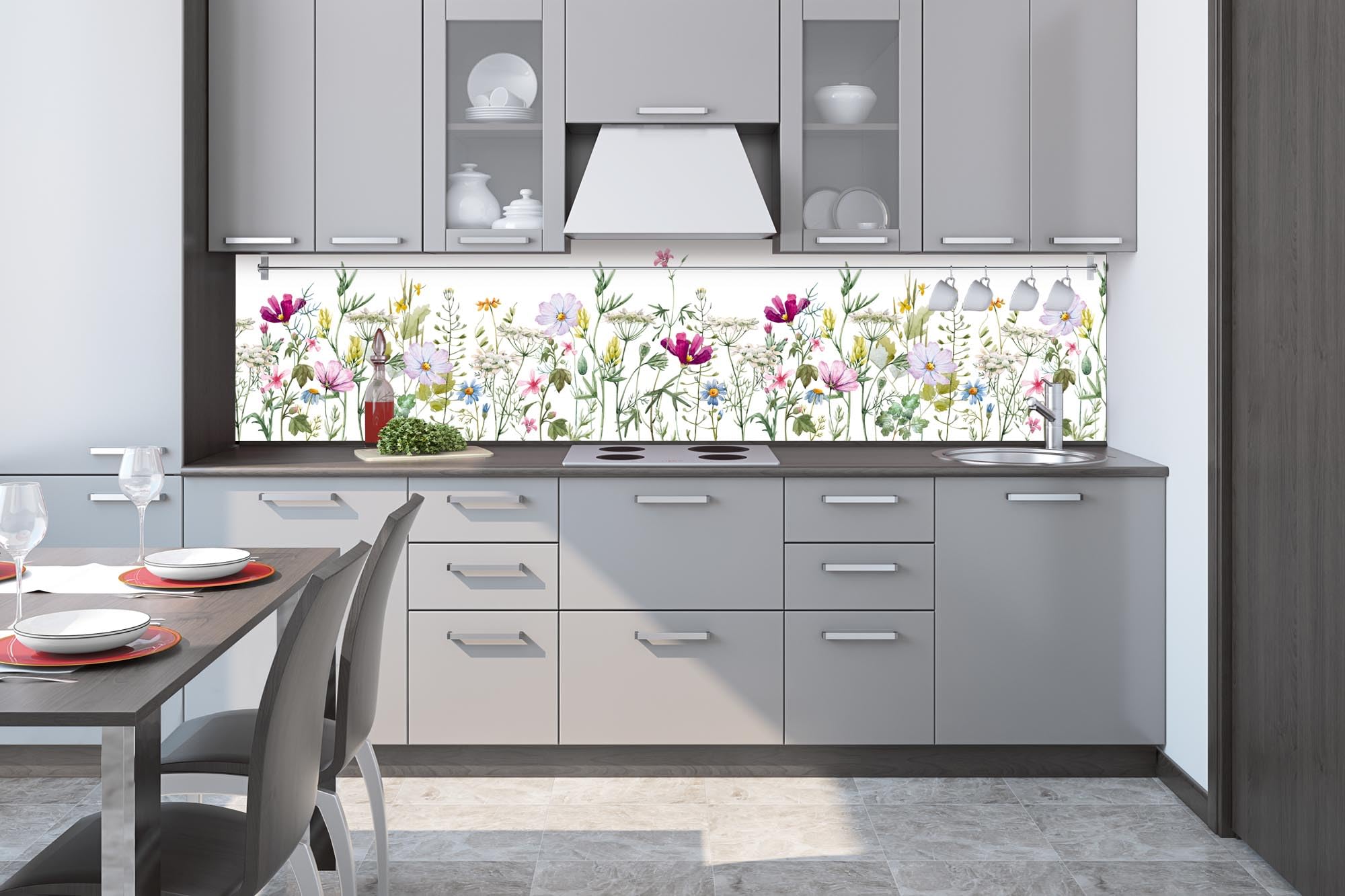 Dimex Küchenrückwand-Folie Selbstklebend — Metallfliesen-Look, Spritzschutz 180x60 Cm, Made In EU