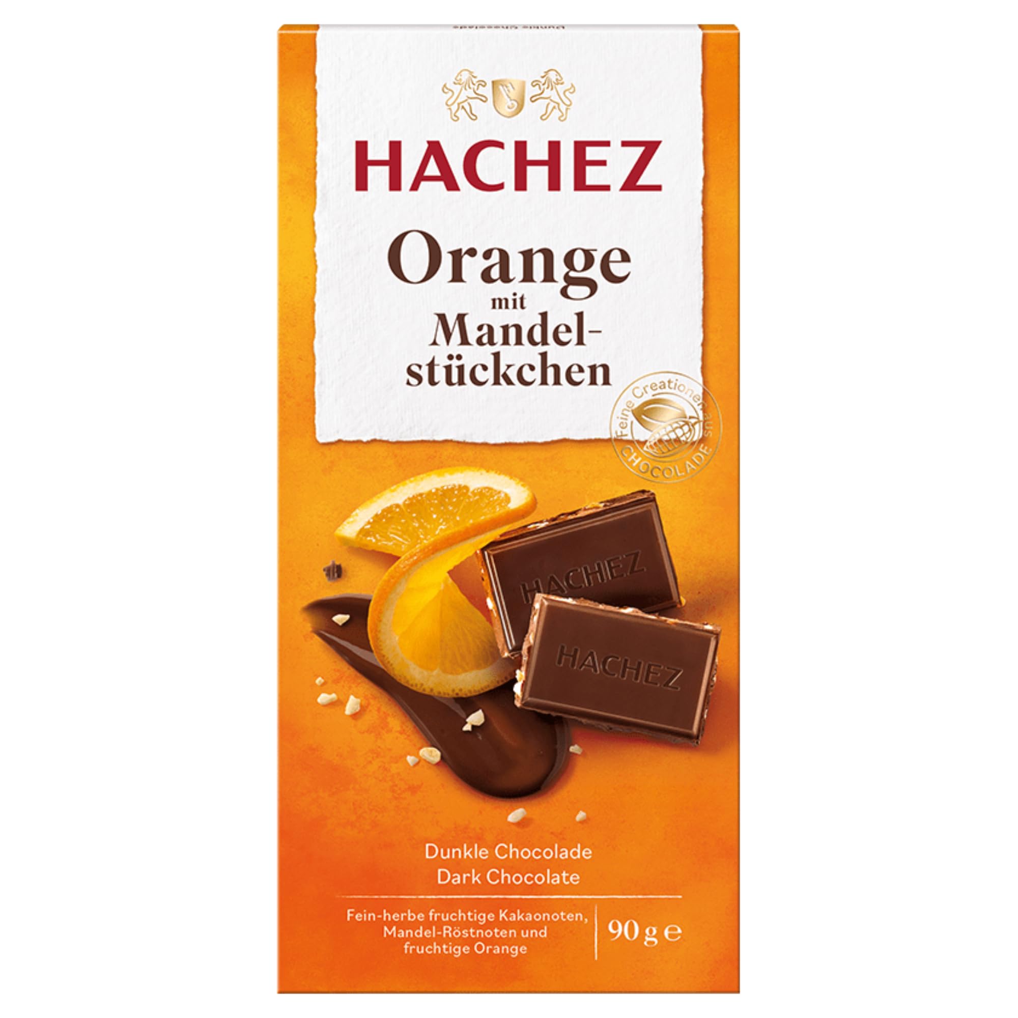 usy Bundle für Hachez Schokolade Orange mit Mandel VPE (10x90g Tafel) + usy Block