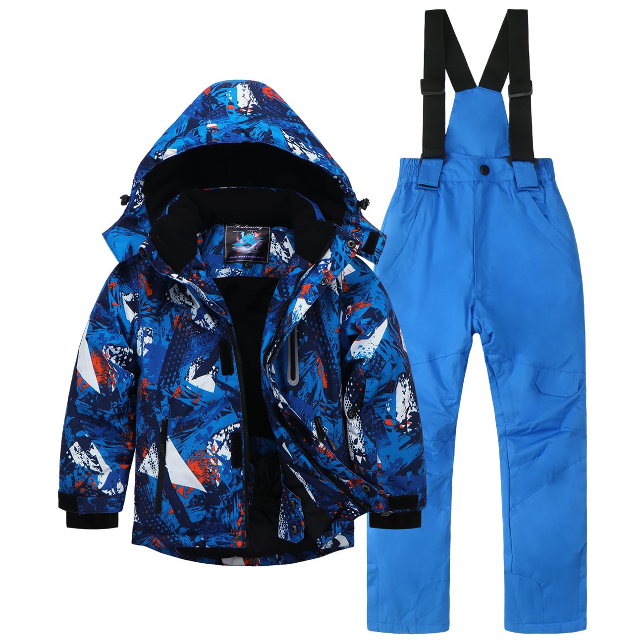 AIMISYOU Kids Ski Jacket & Pants Set Winter Snowboarding Rain Coats Girls Boys Snow Suits