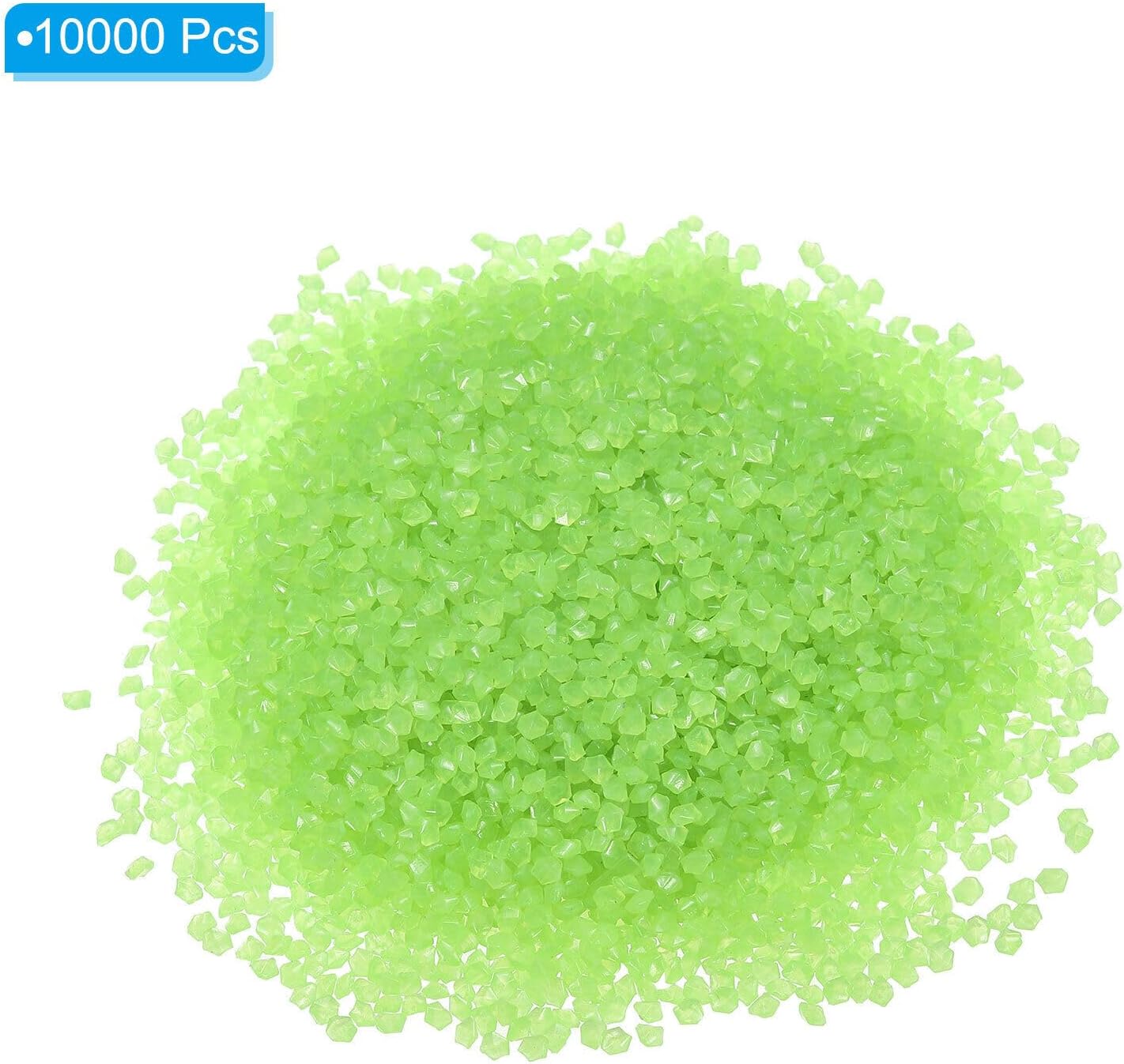 Home and Garden Parts 10000pcs Glow Rocks 3-5mm Decoration Pebbles Luminous Stones Decor Green #CN/251024/00529