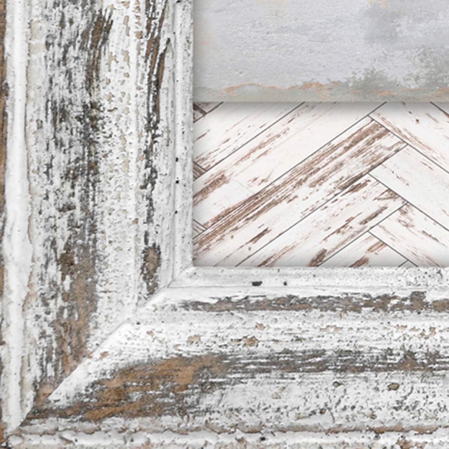 Feeby Obraz na Płótnie Drukowany Drewno Iluzja Ramy 90x60 cm 1-częściowy Obraz na Ścianę Dekoracja Ścienna do Salonu Sypialni Biura Shabby Chic Napis Home Beżowy