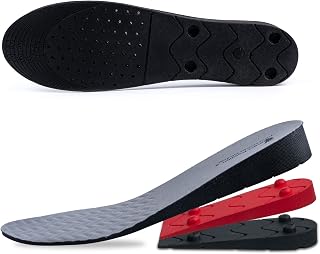 Correct Position Height Increase Insoles for women and men, 3 Layers Shoe Lifts for Height Growth Taller Shoe Inserts Lifts in Shoes Height Booster Insoles Shoe Height Inserts （W5.5-10.5/M4-9）