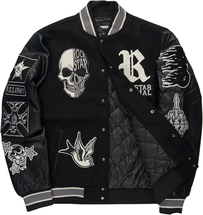 ROCKSTAR ORIGINAL Men's Vidar Varsity Jacket