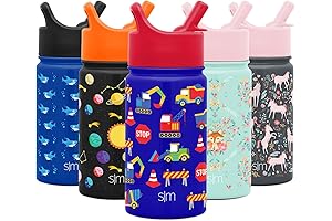 Simple Modern Kids Water Bottle with Straw Lid - Insulated Stainless Steel