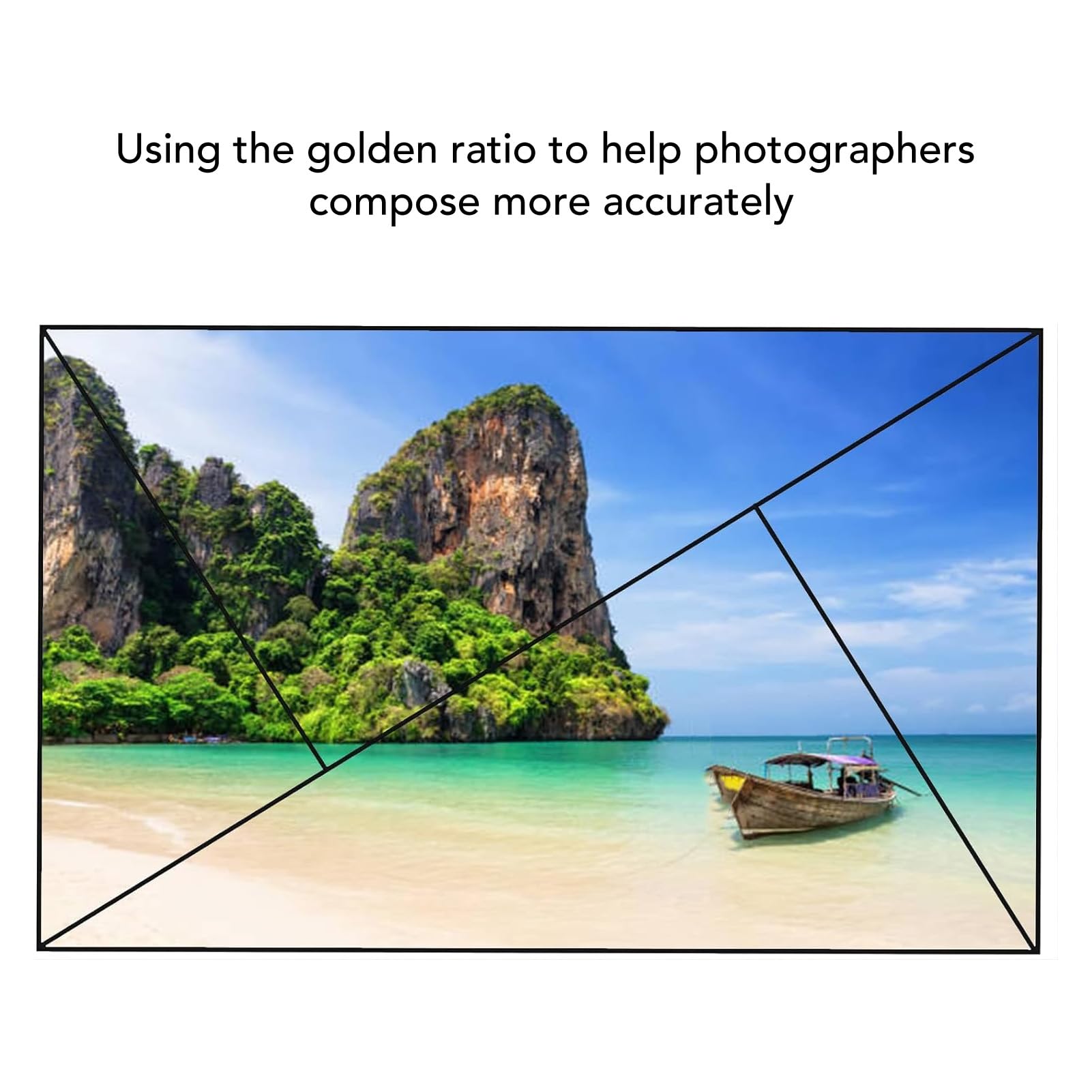 Visualizzatore di Composizione, Versatile Set di Quattro Pezzi Strumento di Composizione in Sezione Aurea per la Pittura Fotografica All'aperto