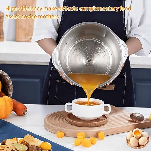 Miniatura 5 de Procesador de alimentos, picador eléctrico de alimentos de 5 velocidades, molinillo de carne de 5 L (20 tazas) con dos juegos de 6 cuchillas,