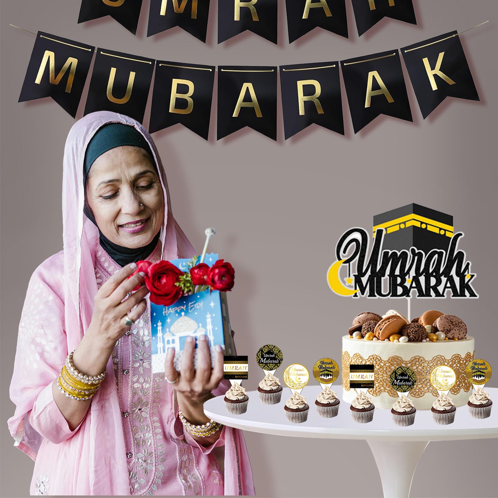 Cupcake toppers Eid Mubarak, 24 stuks Ramadan Kareem taartdecoratie, Umrah Mubarak cupcake-decoratie, Eid Mubarak glittertoppers, ster en maan muffin decoratie (C Cupcake toppers Eid Mubarak, 24 stuks Ramadan Kareem taartdecoratie, Umrah Mubarak cupcake-decoratie, Eid Mubarak glittertoppers, ster en maan muffin decoratie (C