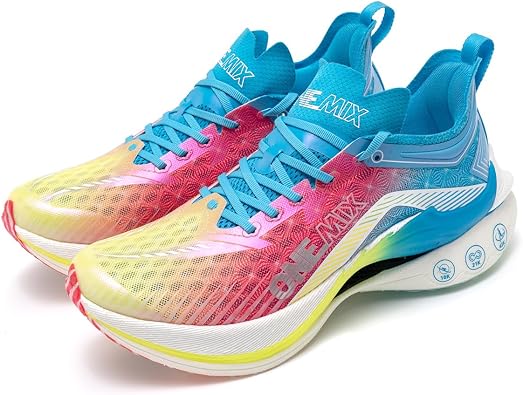 ONEMIX T700 Carbon Plate Marathon Running Racing Shoes Men Professional Stable Supp ort Shock-Relief Ultra-Light Rebound Sneakers