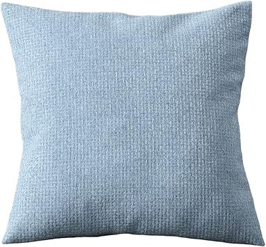 Cushion Cover Simple Living Room Sofa Cushion Cover Bedside Cushion Cover Chair Backrest Office Lumbar Pillow CoverSize55x55cm,ColorAquamarine