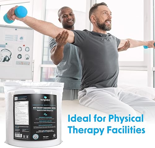 Miniatura 4 de Wipex Toallitas de gimnasio  800 toallitas desinfectantes de manos con paño seguro a base de plantas, uso comercial en gimnasios, estudios, casas