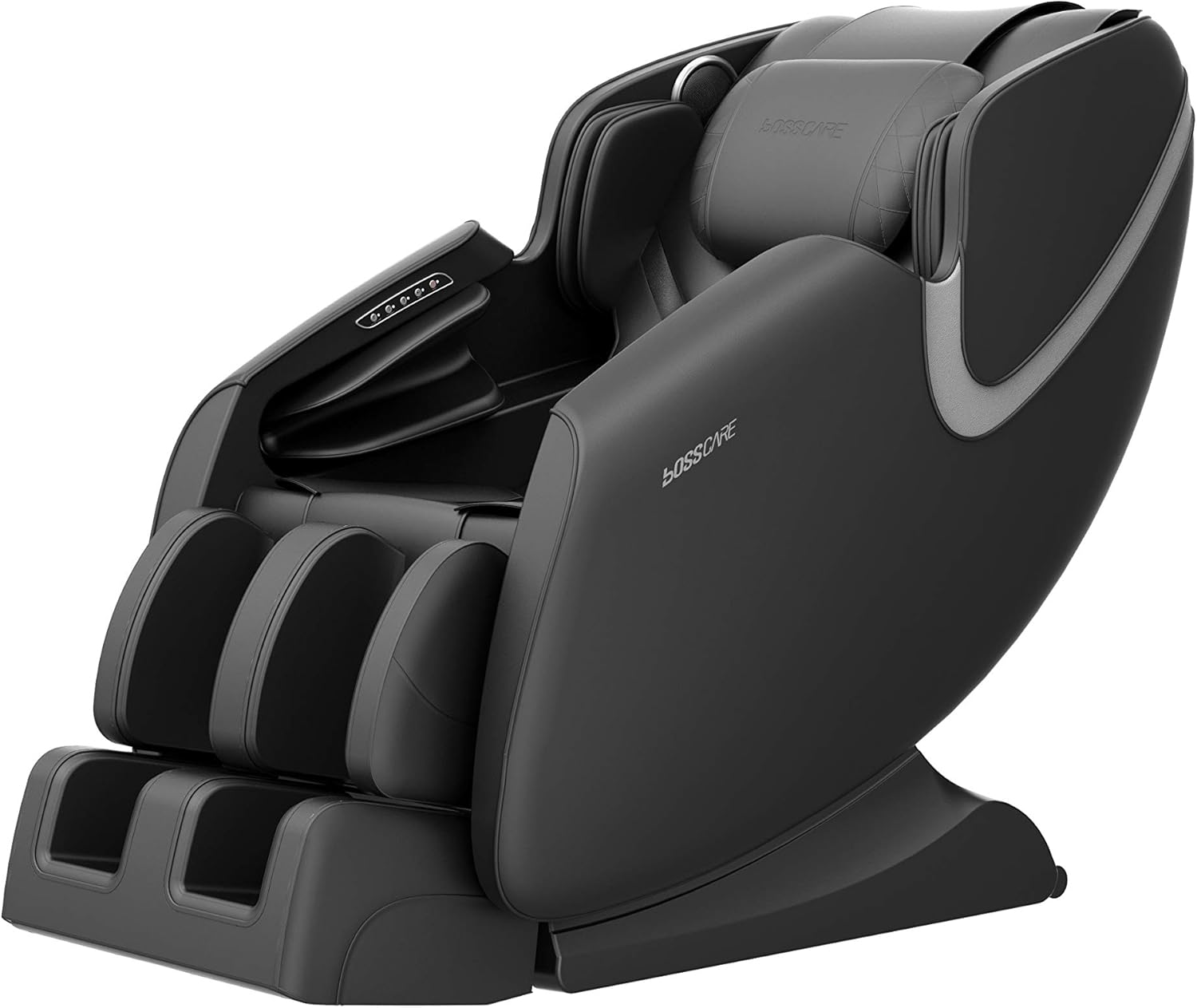 BOSSCARE Massage Chair Recliner with Zero Gravity Airbag Massage Bluetooth Speaker Foot Roller Black: Kitchen & Dining