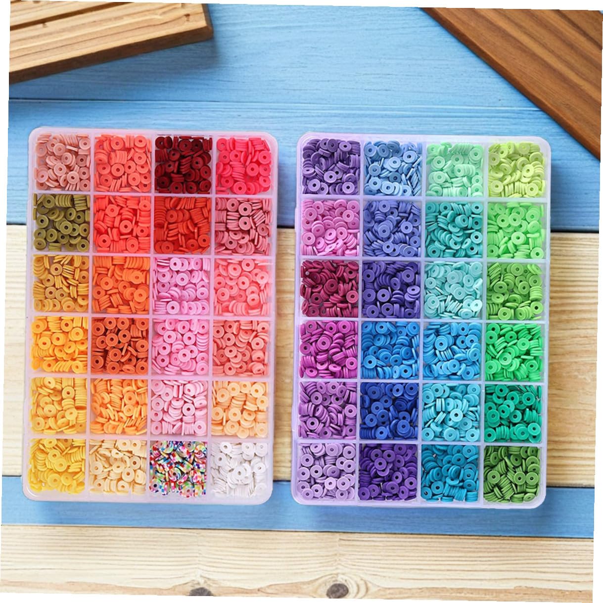 1 Juego kit de cuentas de cintura pulsera de gomas juego de cuentas diy pulseras concentracion accesorios para rastas arcilla juego de pulseras kit de pulseras para niñas